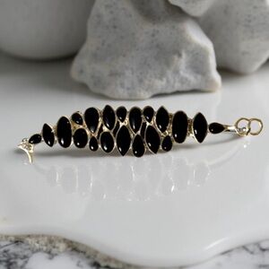Onyx Bracelet Sterling Silver Handcrafted NWT Boutique